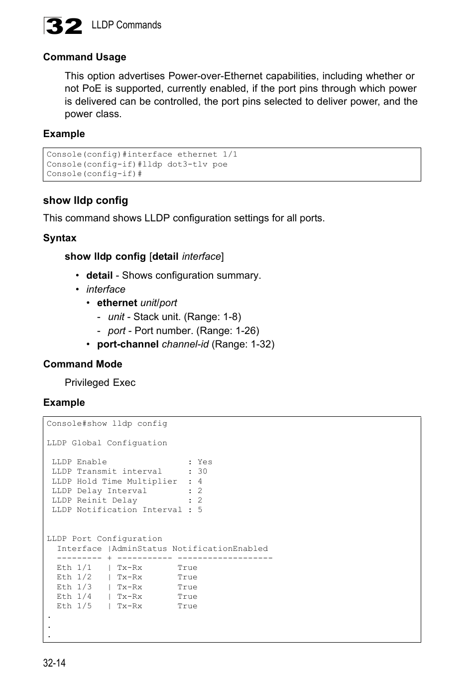 Show lldp config | LevelOne GTL-2690 User Manual | Page 561 / 789