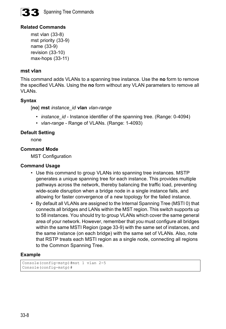 Mst vlan | LevelOne GTL-2690 User Manual | Page 573 / 789