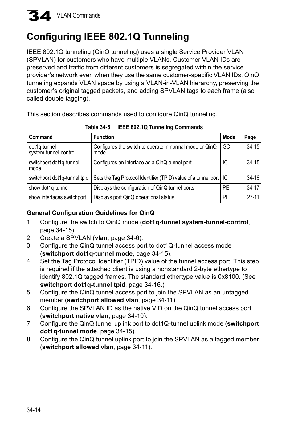 Configuring ieee 802.1q tunneling | LevelOne GTL-2690 User Manual | Page 599 / 789