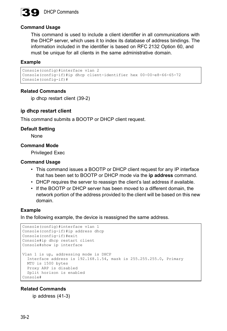 Ip dhcp restart client | LevelOne GTL-2690 User Manual | Page 653 / 789