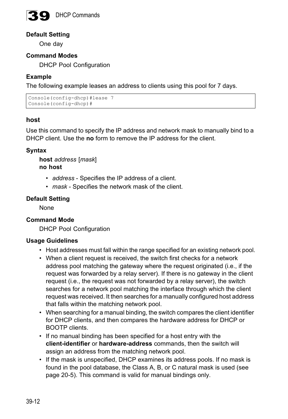 Host, Host 39-12 | LevelOne GTL-2690 User Manual | Page 663 / 789