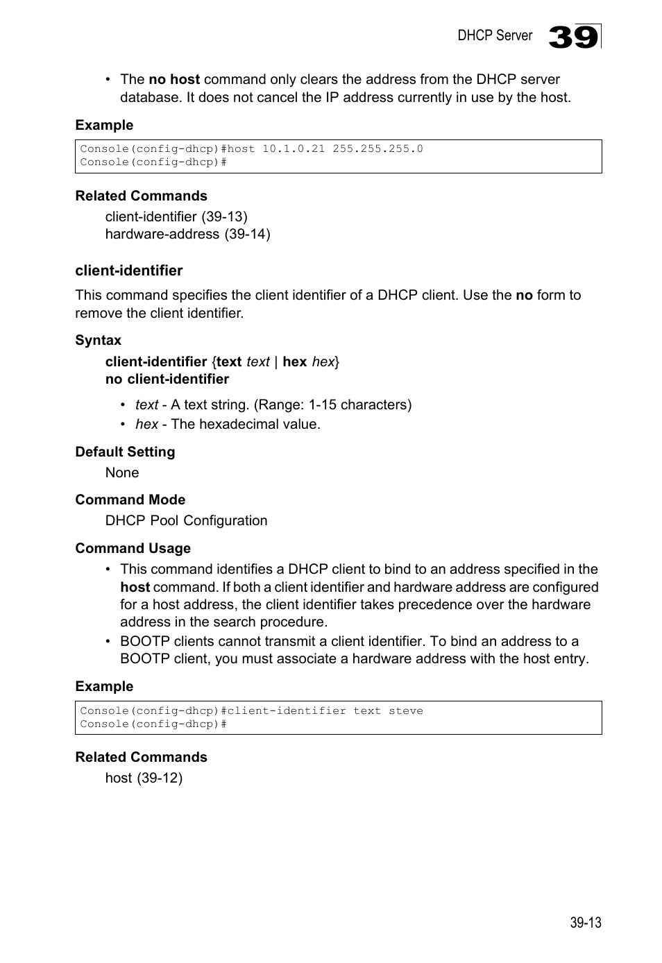 Client-identifier, Client-identifier 39-13 | LevelOne GTL-2690 User Manual | Page 664 / 789