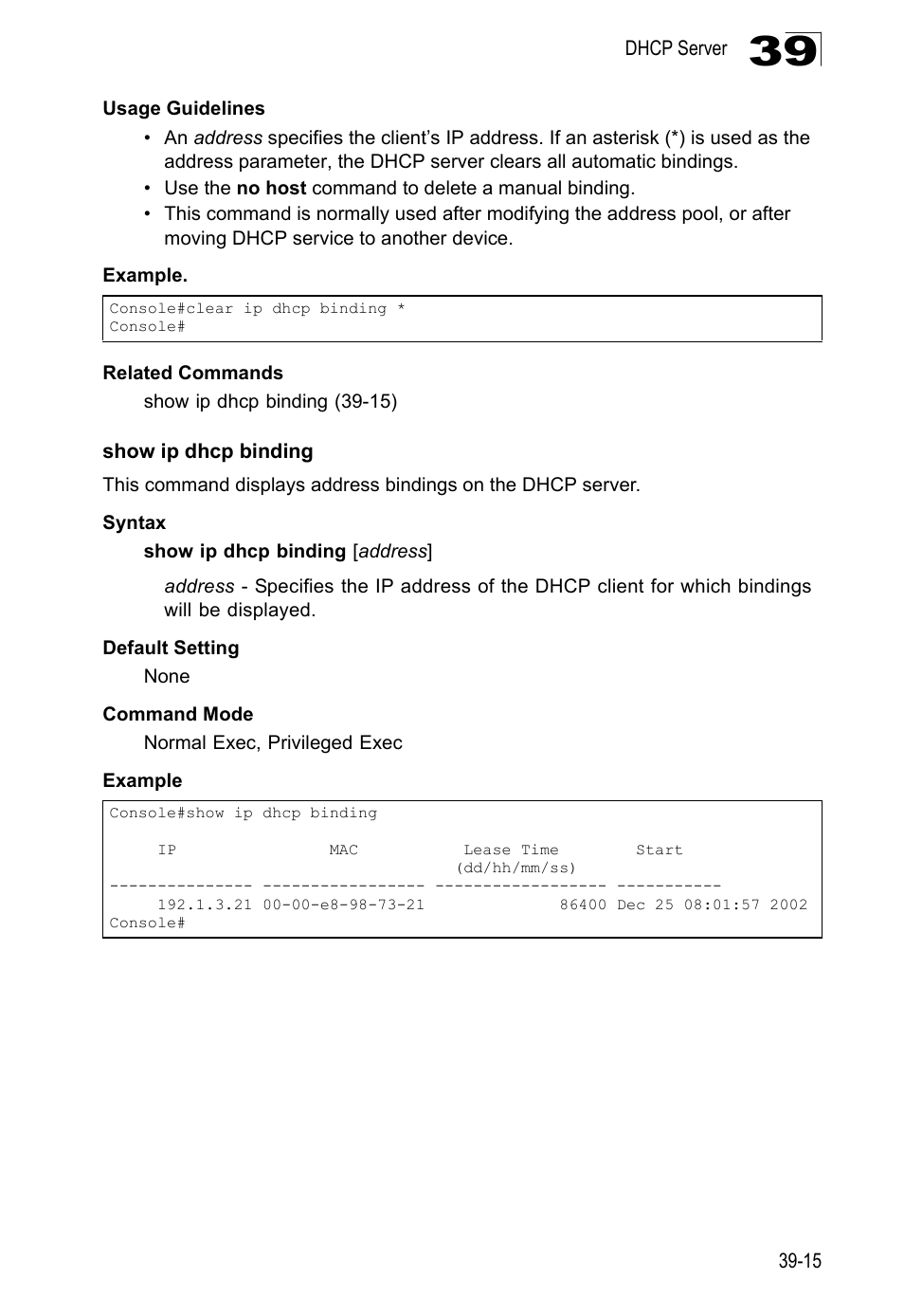 Show ip dhcp binding | LevelOne GTL-2690 User Manual | Page 666 / 789