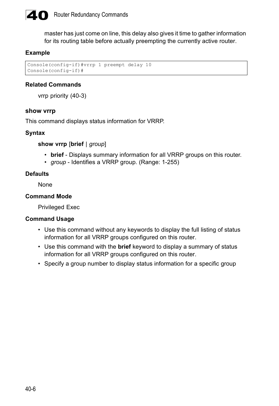 Show vrrp | LevelOne GTL-2690 User Manual | Page 673 / 789