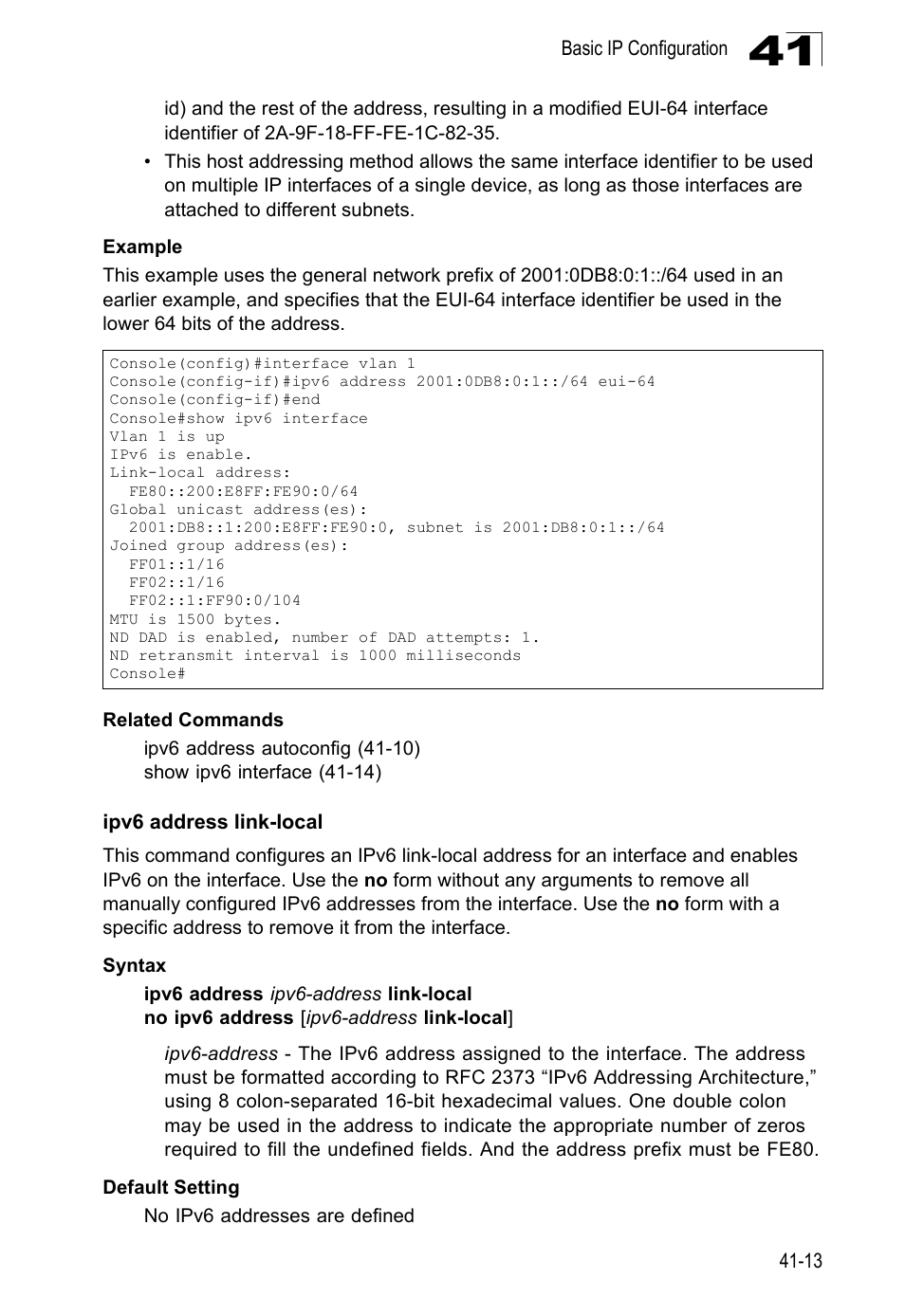 Ipv6 address link-local | LevelOne GTL-2690 User Manual | Page 690 / 789