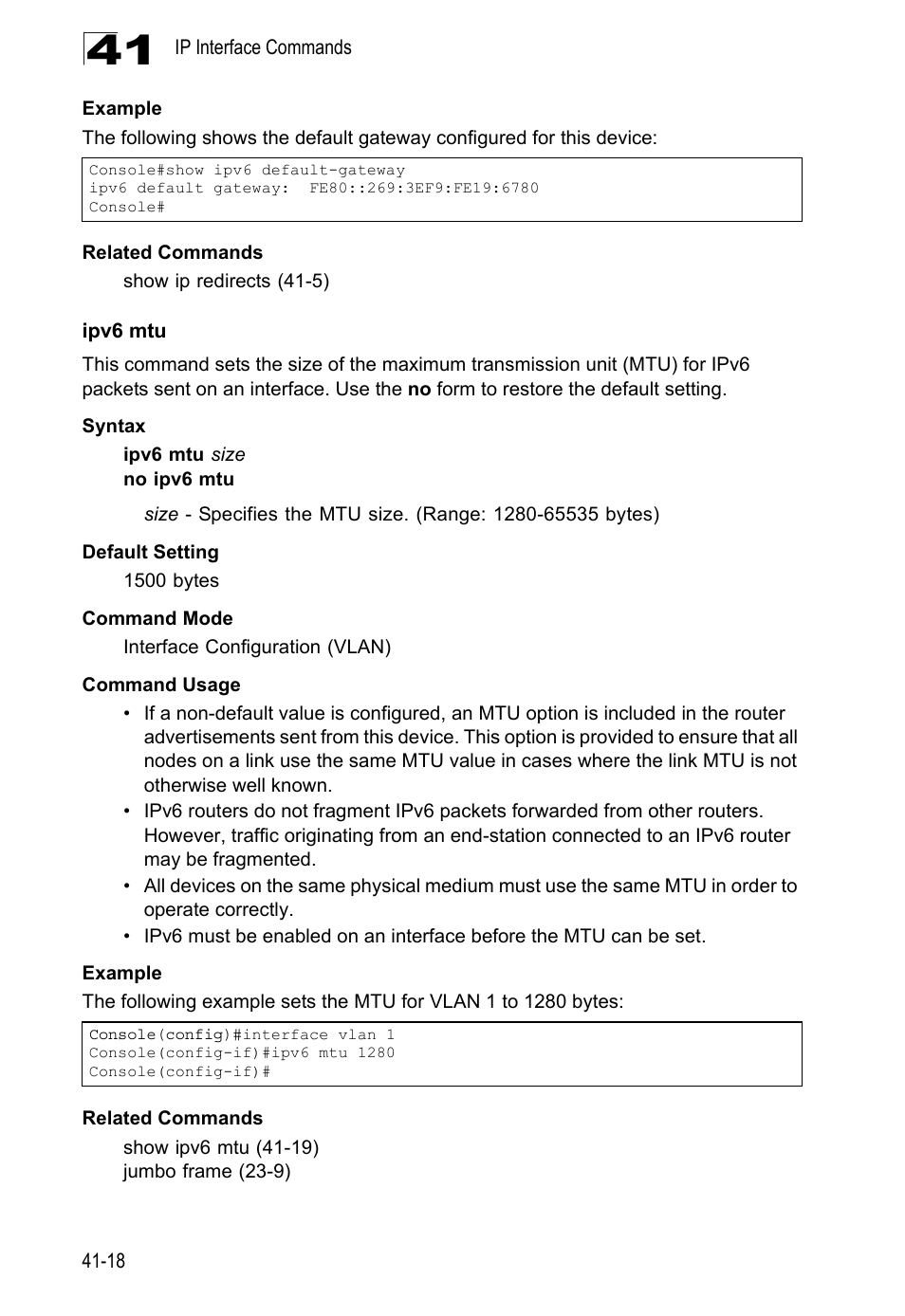 Ipv6 mtu | LevelOne GTL-2690 User Manual | Page 695 / 789