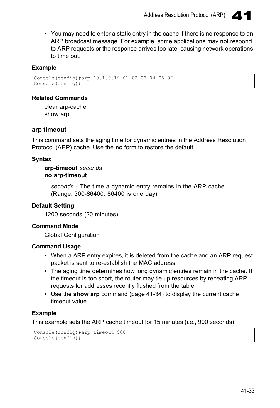 Arp timeout | LevelOne GTL-2690 User Manual | Page 710 / 789