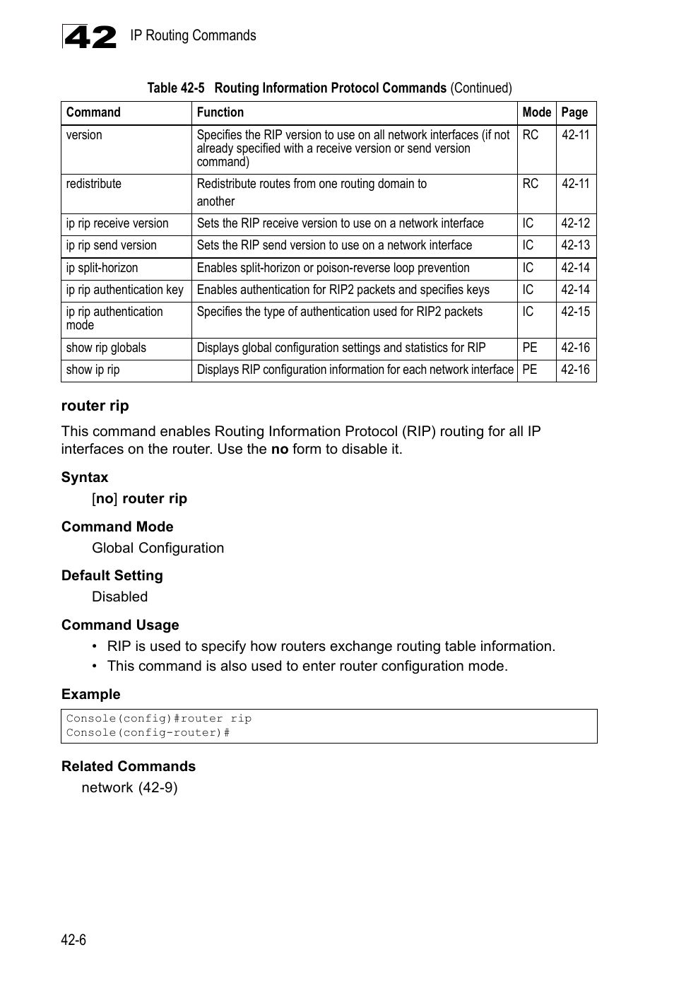 Router rip | LevelOne GTL-2690 User Manual | Page 719 / 789