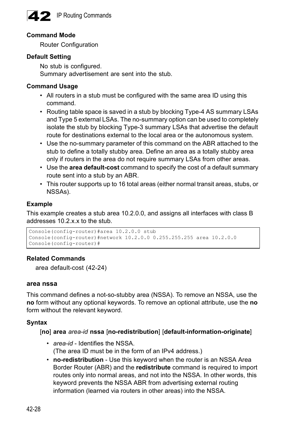 Area nssa | LevelOne GTL-2690 User Manual | Page 741 / 789