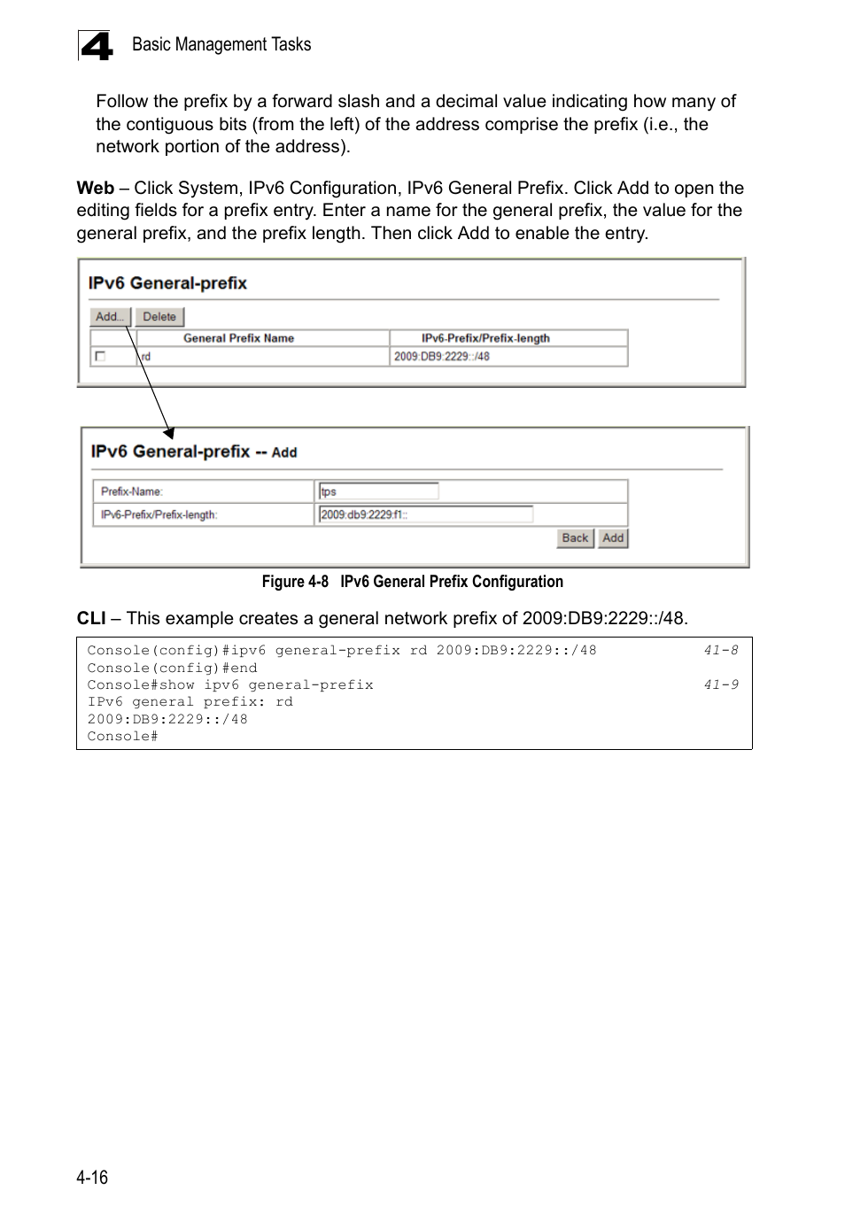 Figure 4-8, Ipv6 general prefix configuration | LevelOne GTL-2690 User Manual | Page 92 / 789
