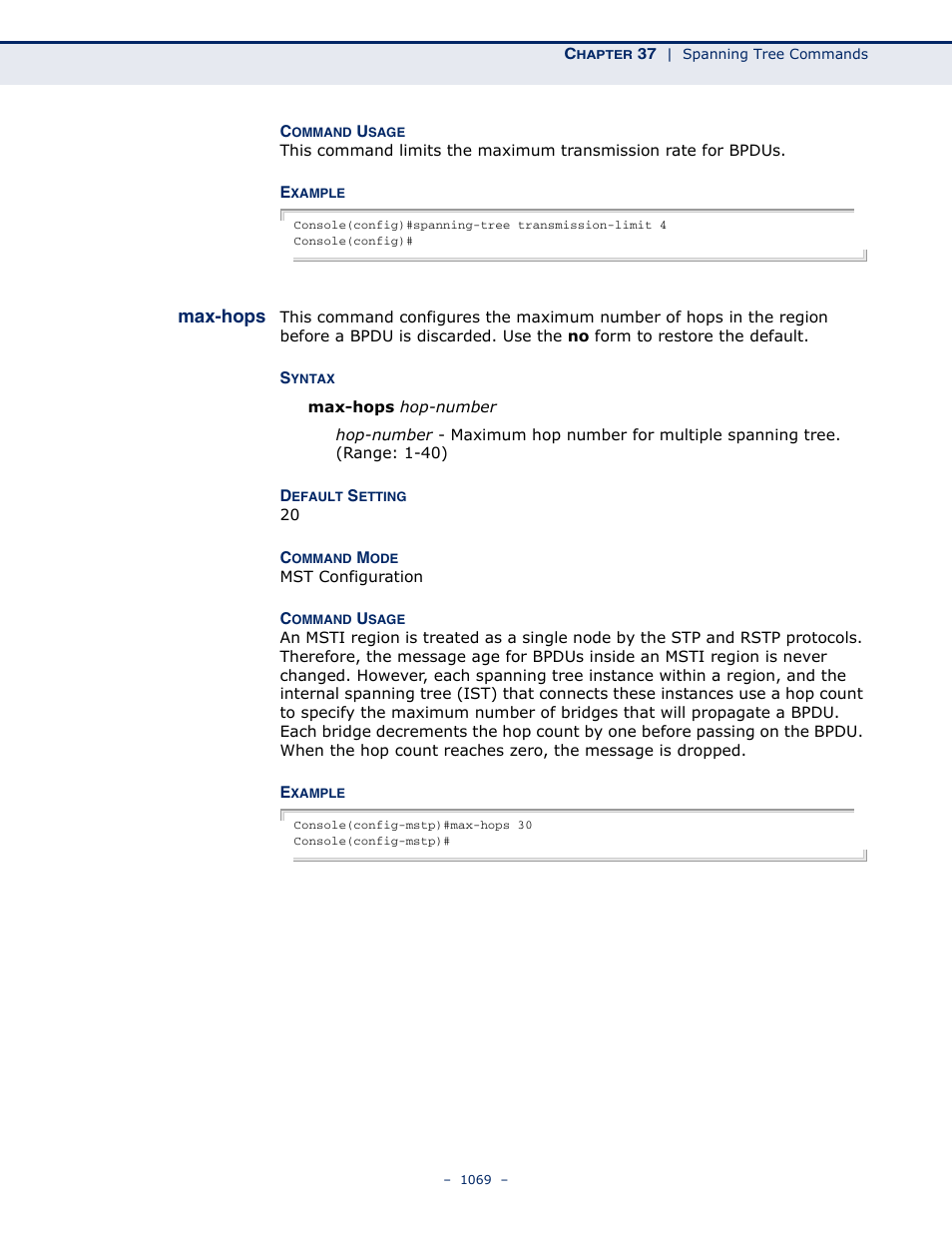 Max-hops, Max-hops 1069, Max-hops (1069) | LevelOne GTL-2691 User Manual | Page 1069 / 1644