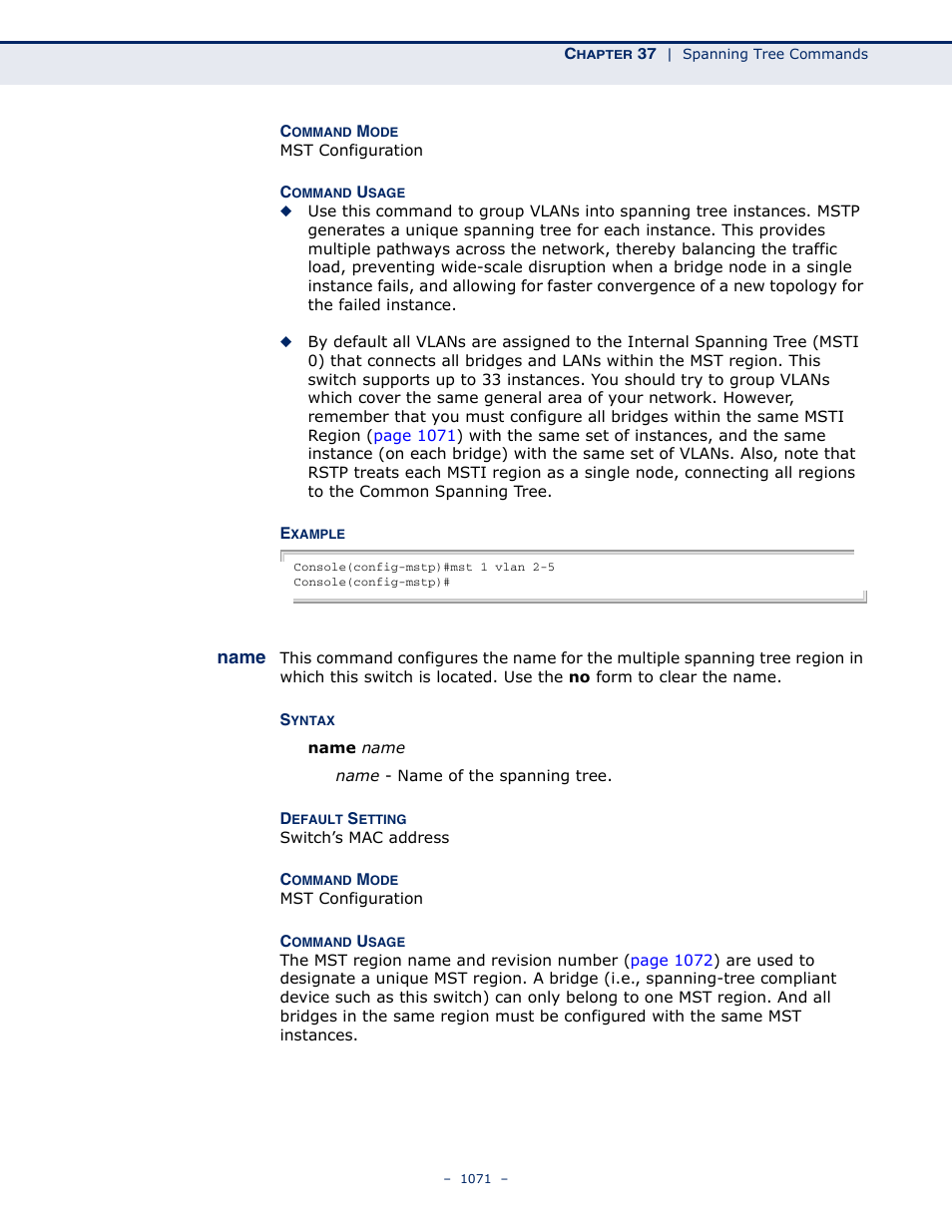 Name, Name 1071 | LevelOne GTL-2691 User Manual | Page 1071 / 1644