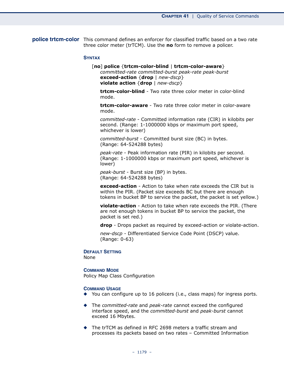 Police trtcm-color | LevelOne GTL-2691 User Manual | Page 1179 / 1644