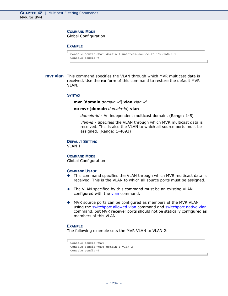 Mvr vlan | LevelOne GTL-2691 User Manual | Page 1234 / 1644