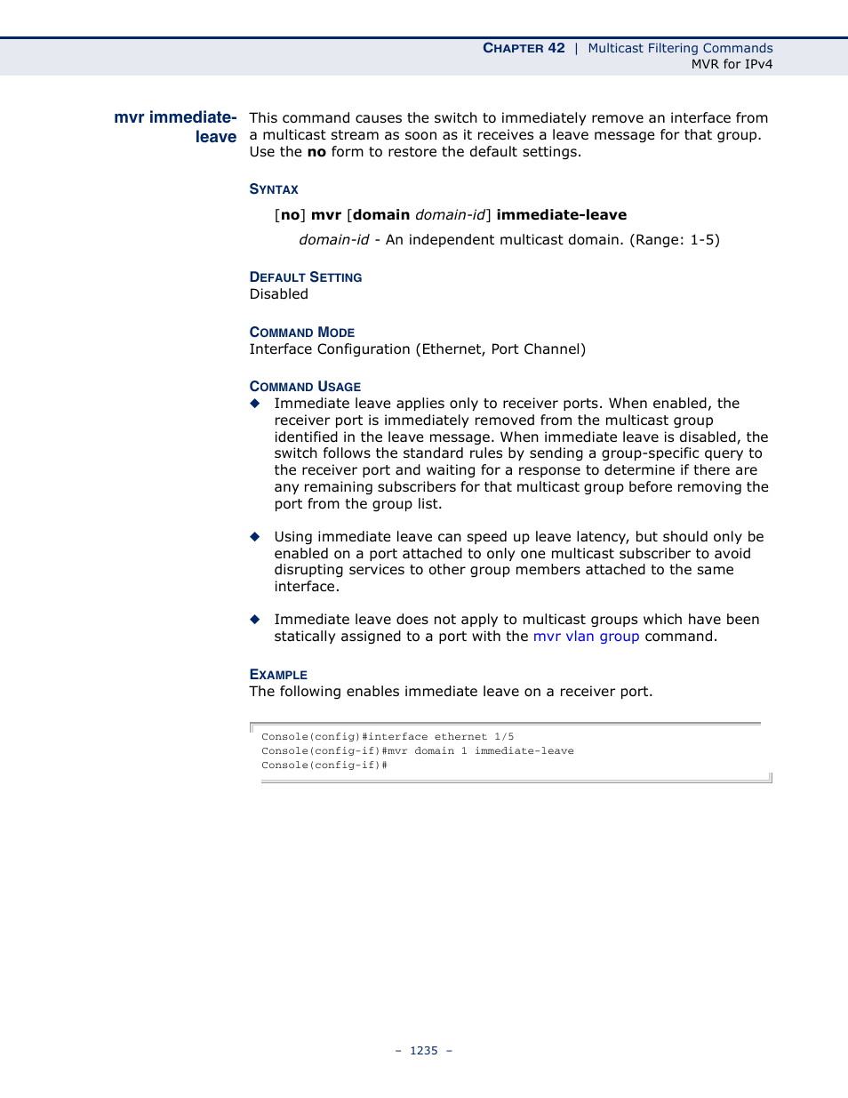 Mvr immediate- leave, Mvr immediate-leave | LevelOne GTL-2691 User Manual | Page 1235 / 1644