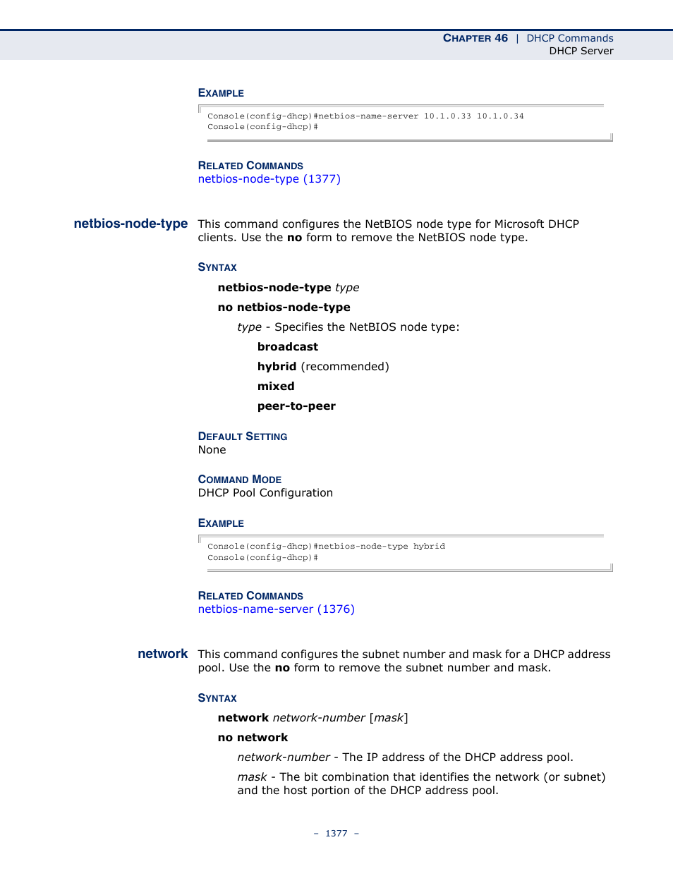 Netbios-node-type, Network, Netbios-node-type 1377 network 1377 | Network (1377) | LevelOne GTL-2691 User Manual | Page 1377 / 1644