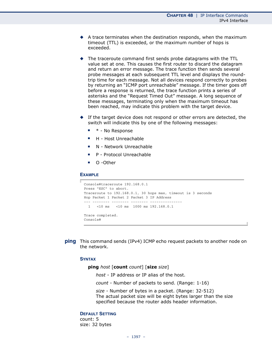 Ping, Ping 1397 | LevelOne GTL-2691 User Manual | Page 1397 / 1644