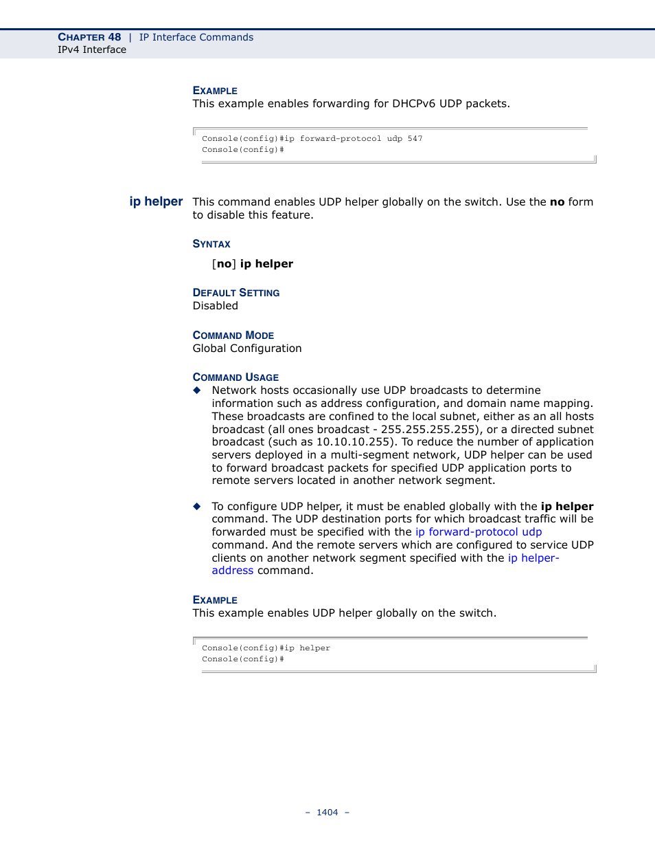Ip helper | LevelOne GTL-2691 User Manual | Page 1404 / 1644