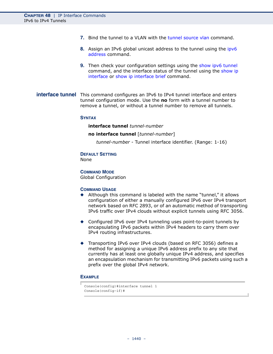 Interface tunnel | LevelOne GTL-2691 User Manual | Page 1440 / 1644