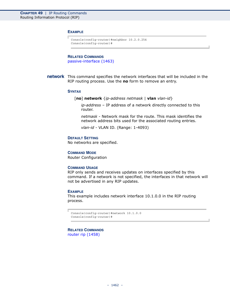 Network, Network 1462 | LevelOne GTL-2691 User Manual | Page 1462 / 1644