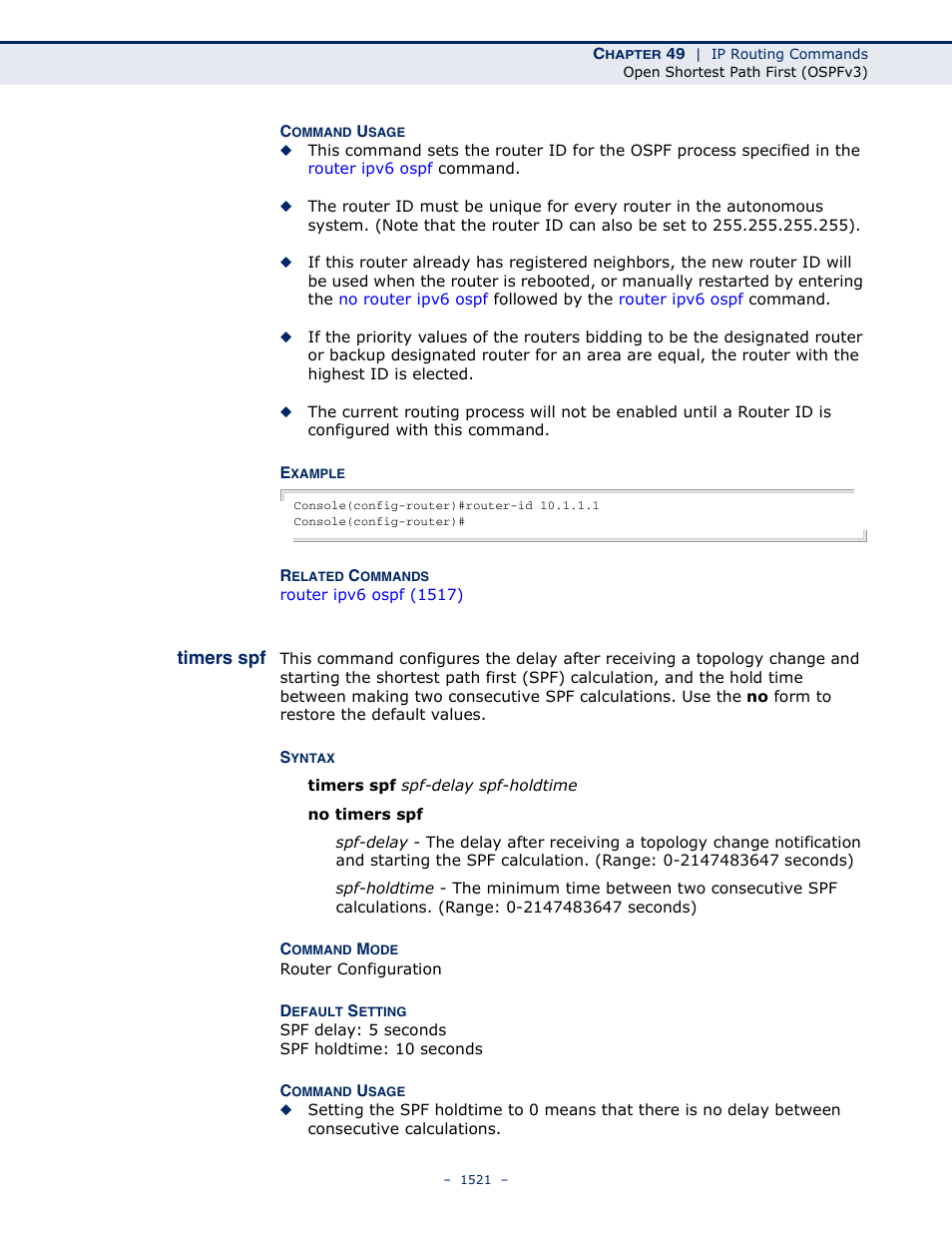 Timers spf | LevelOne GTL-2691 User Manual | Page 1521 / 1644