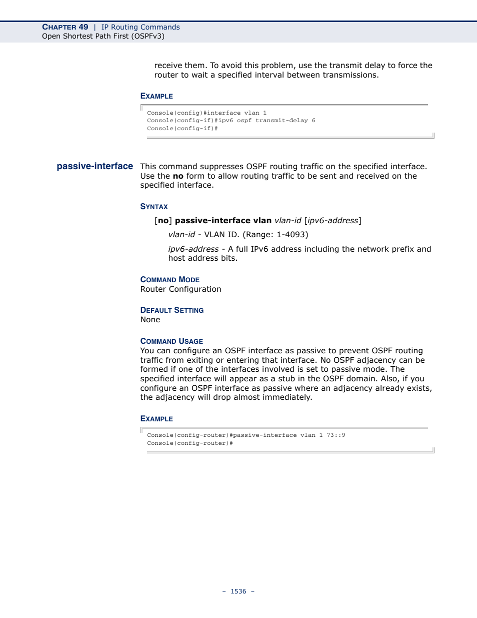 Passive-interface, Passive-interface 1536 | LevelOne GTL-2691 User Manual | Page 1536 / 1644