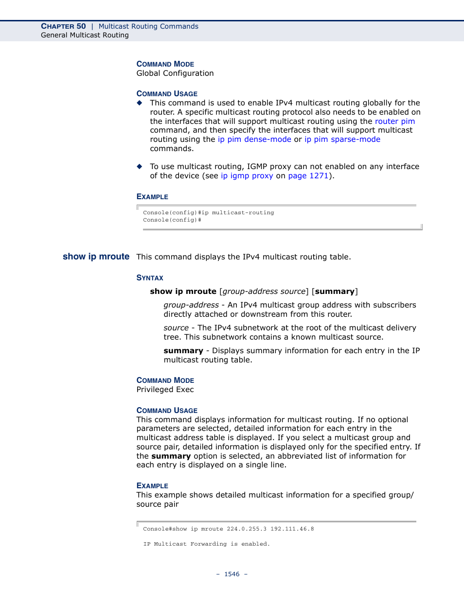 Show ip mroute | LevelOne GTL-2691 User Manual | Page 1546 / 1644