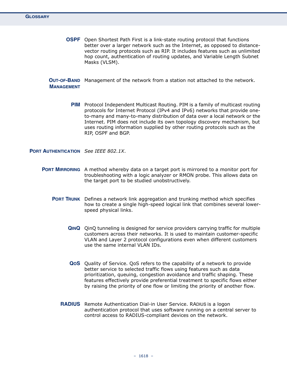 LevelOne GTL-2691 User Manual | Page 1618 / 1644