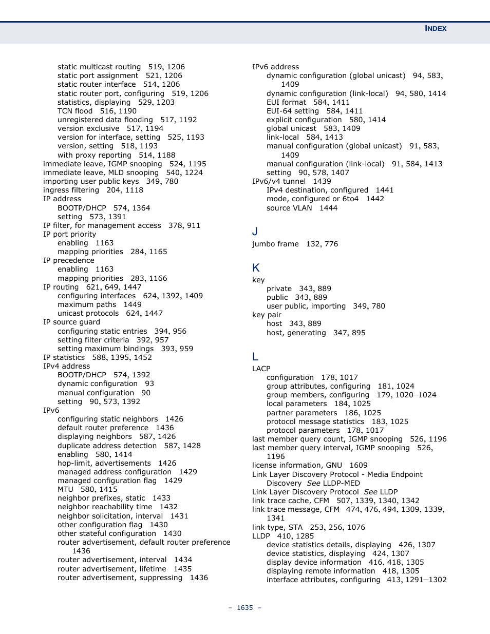 LevelOne GTL-2691 User Manual | Page 1635 / 1644