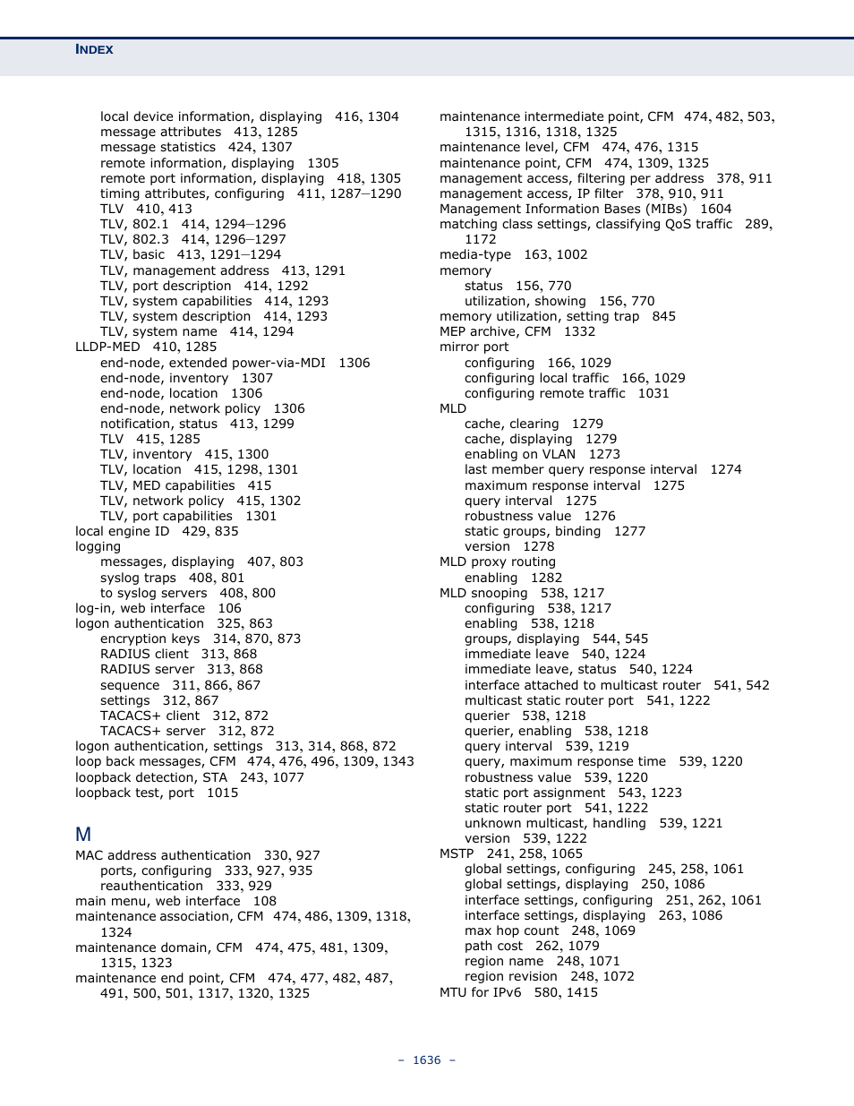 LevelOne GTL-2691 User Manual | Page 1636 / 1644