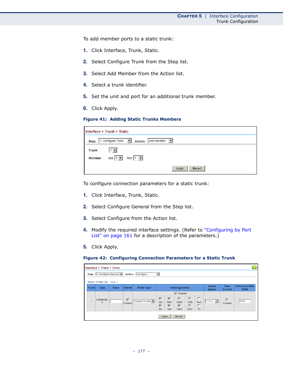 Figure 41: adding static trunks members | LevelOne GTL-2691 User Manual | Page 177 / 1644