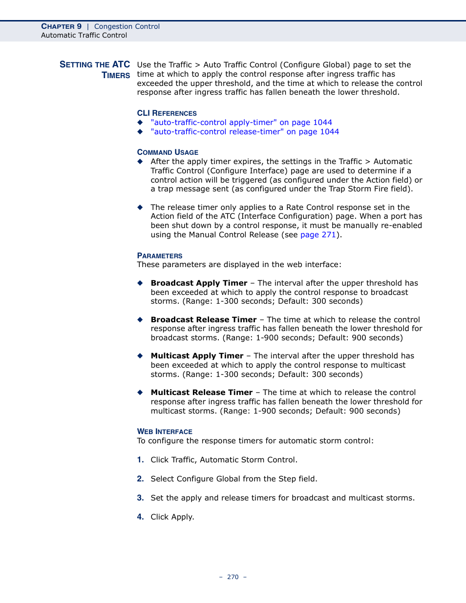 Setting the atc timers | LevelOne GTL-2691 User Manual | Page 270 / 1644