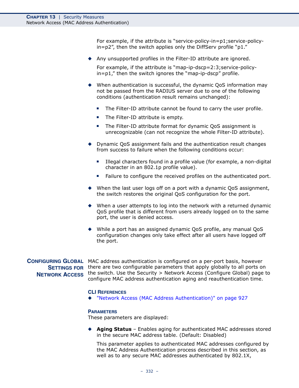 Configuring global settings for network access | LevelOne GTL-2691 User Manual | Page 332 / 1644
