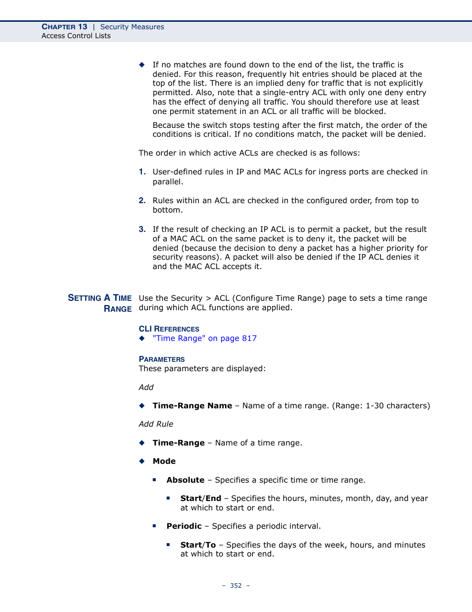 Setting a time range | LevelOne GTL-2691 User Manual | Page 352 / 1644