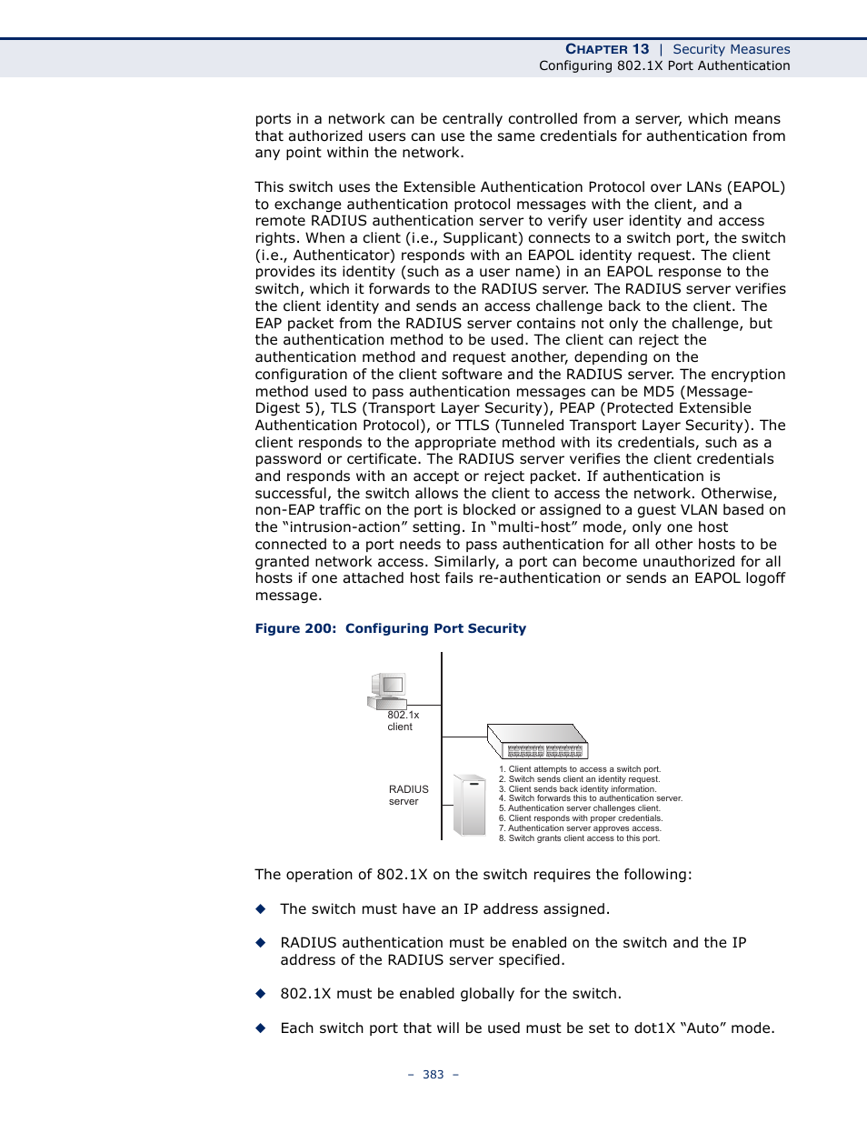 Figure 200: configuring port security | LevelOne GTL-2691 User Manual | Page 383 / 1644