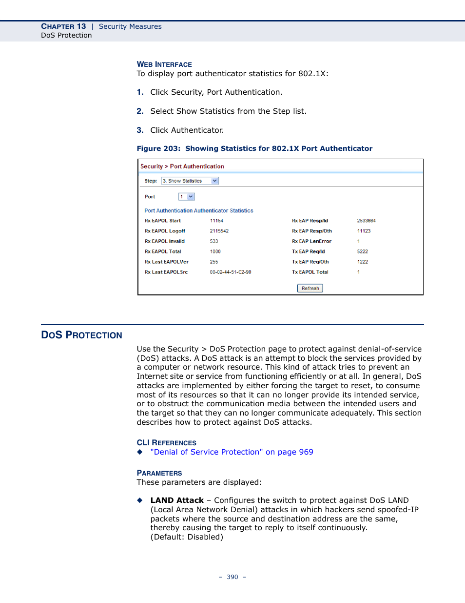 Dos protection, Os protection | LevelOne GTL-2691 User Manual | Page 390 / 1644