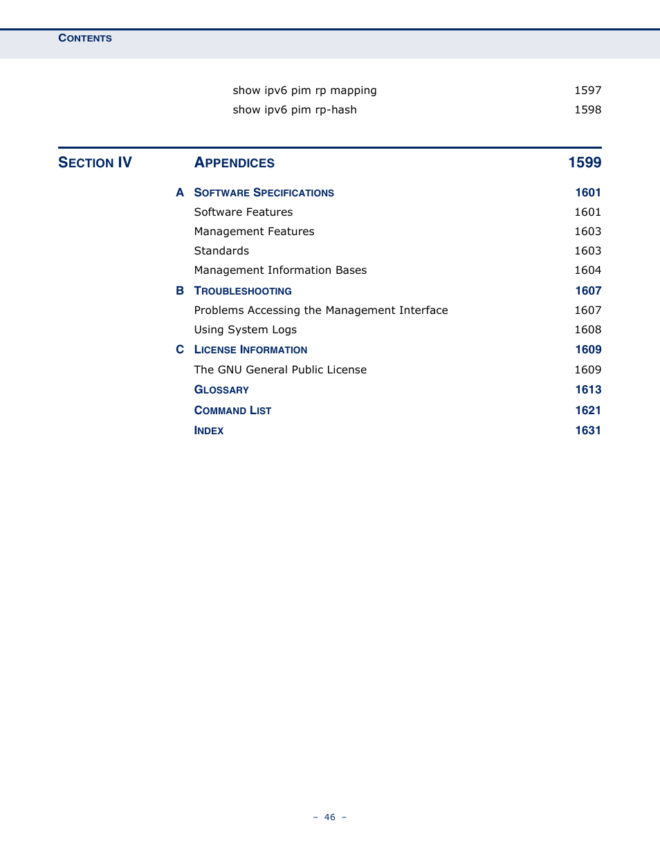 Iv a | LevelOne GTL-2691 User Manual | Page 46 / 1644