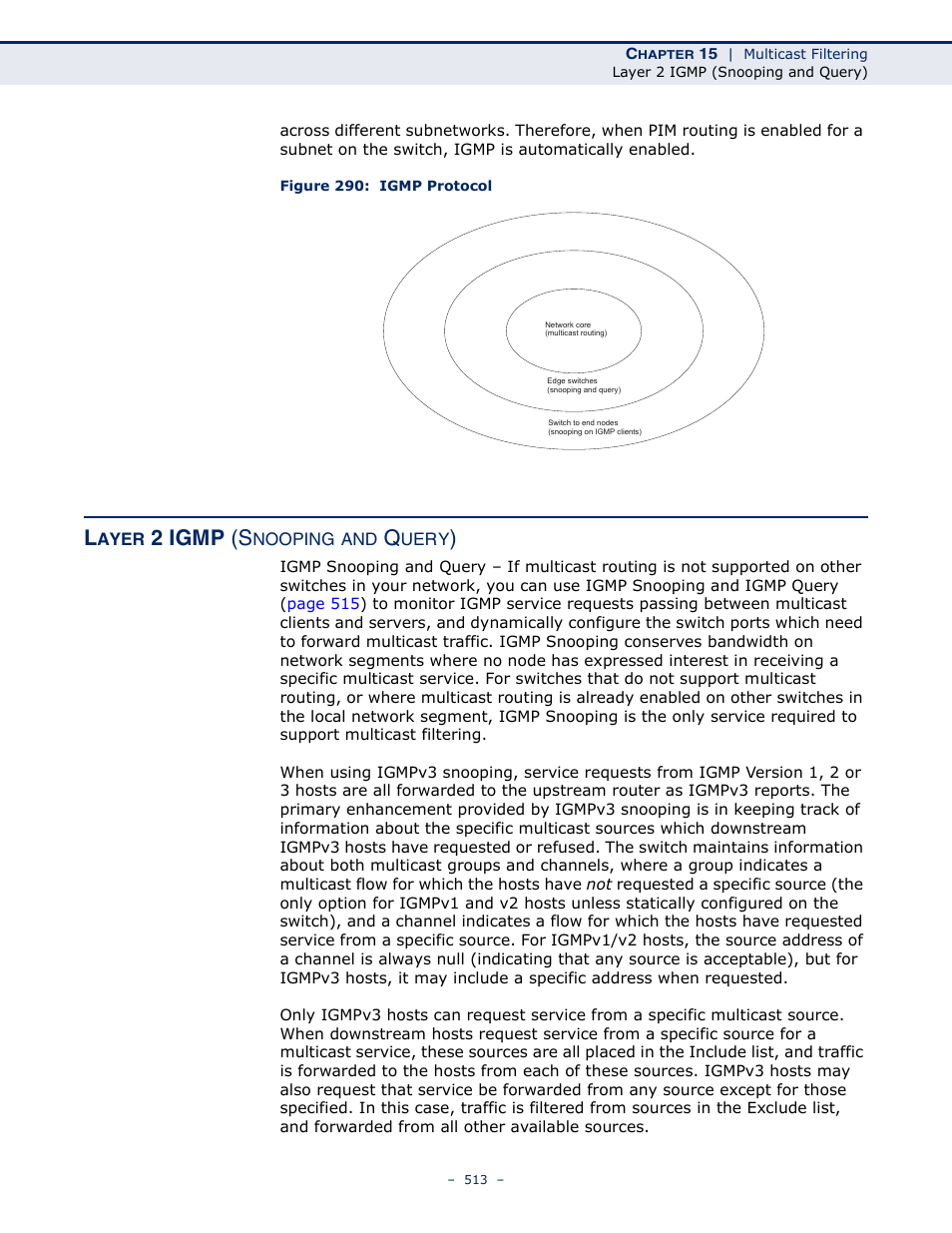 Layer 2 igmp (snooping and query), Figure 290: igmp protocol, Layer 2 igmp | 2 igmp (s | LevelOne GTL-2691 User Manual | Page 513 / 1644