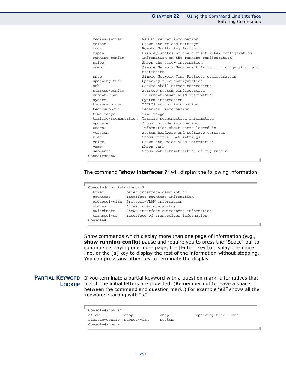 Partial keyword lookup | LevelOne GTL-2691 User Manual | Page 751 / 1644