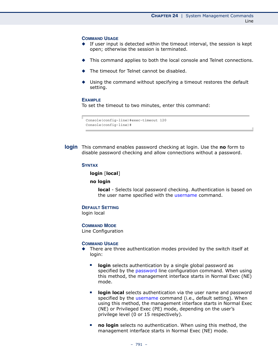 Login, Login 791 | LevelOne GTL-2691 User Manual | Page 791 / 1644