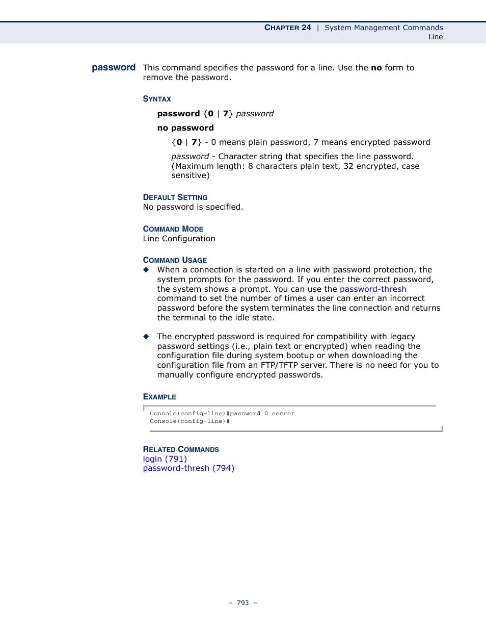 Password, Password 793 | LevelOne GTL-2691 User Manual | Page 793 / 1644