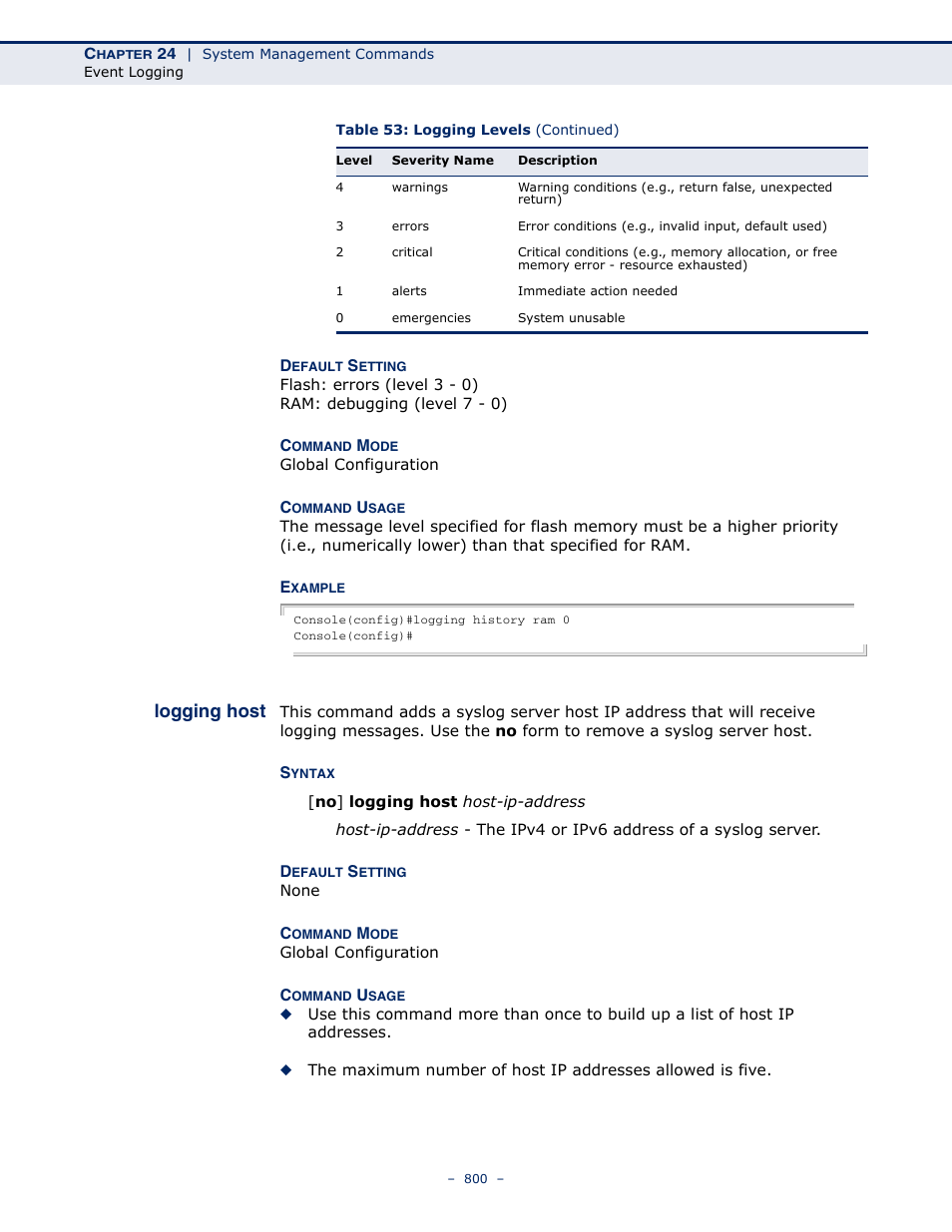 Logging host | LevelOne GTL-2691 User Manual | Page 800 / 1644