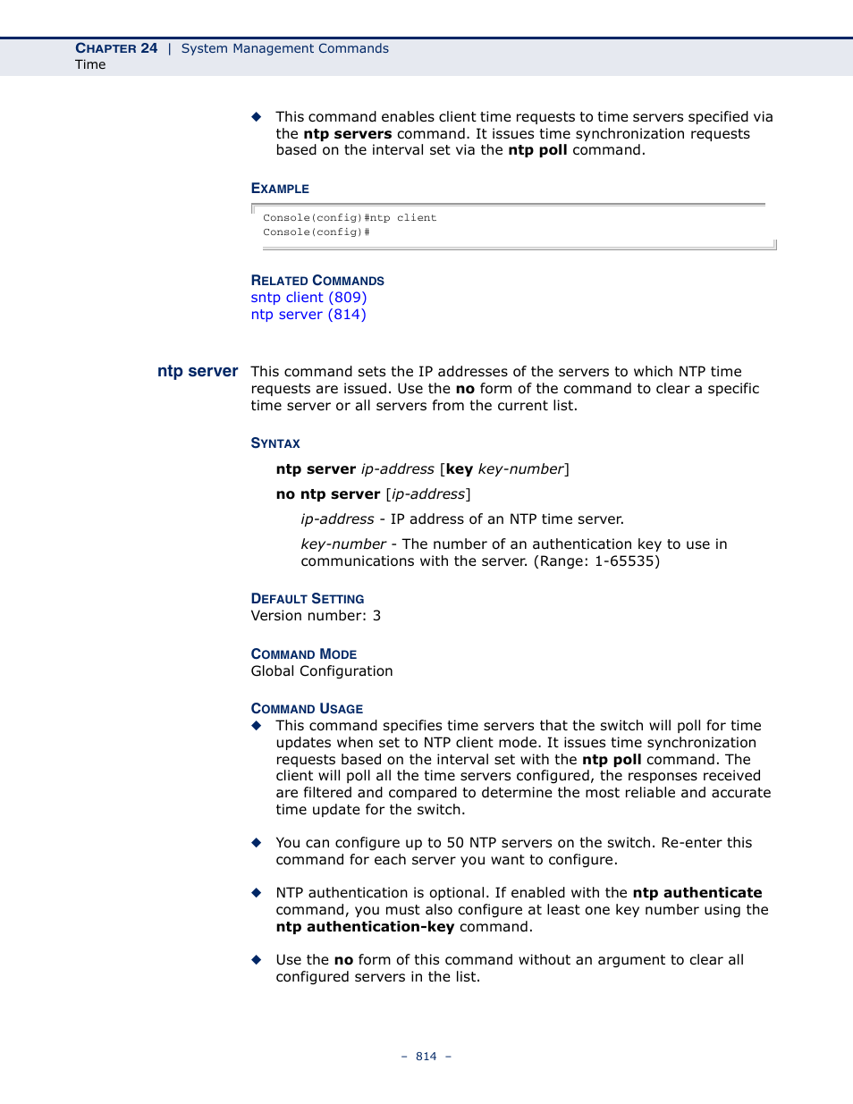 Ntp server | LevelOne GTL-2691 User Manual | Page 814 / 1644