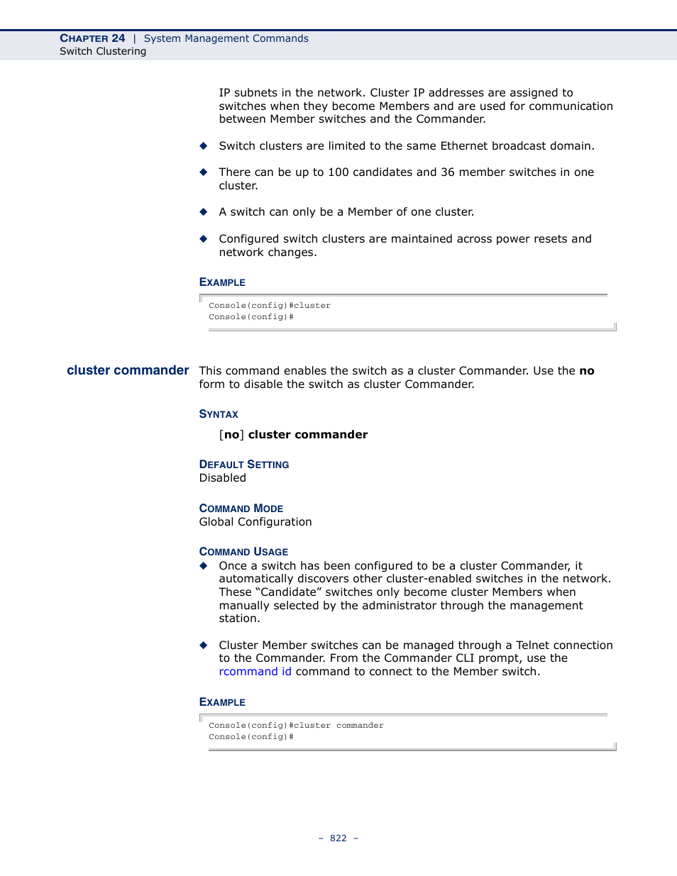 Cluster commander | LevelOne GTL-2691 User Manual | Page 822 / 1644