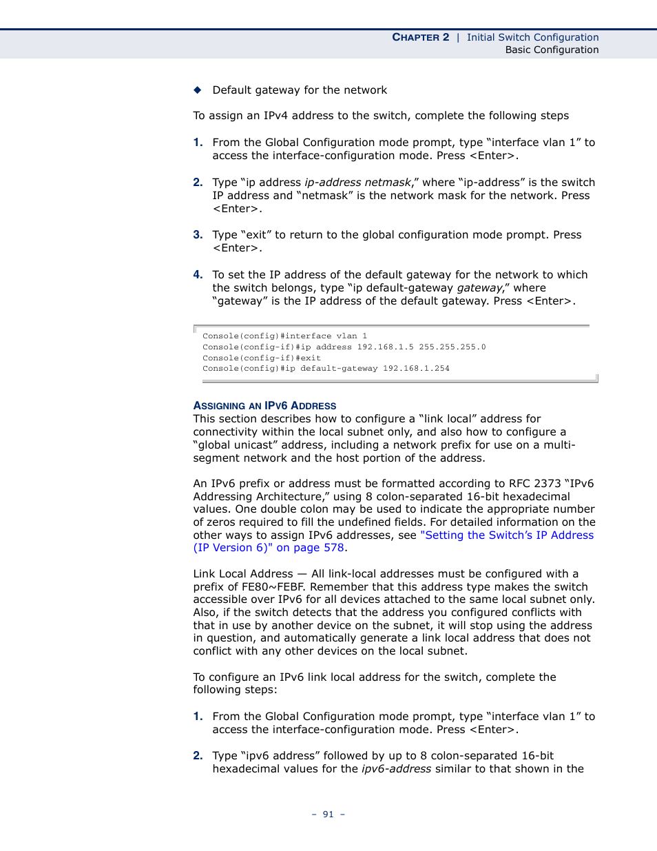 Assigning an ipv6 | LevelOne GTL-2691 User Manual | Page 91 / 1644