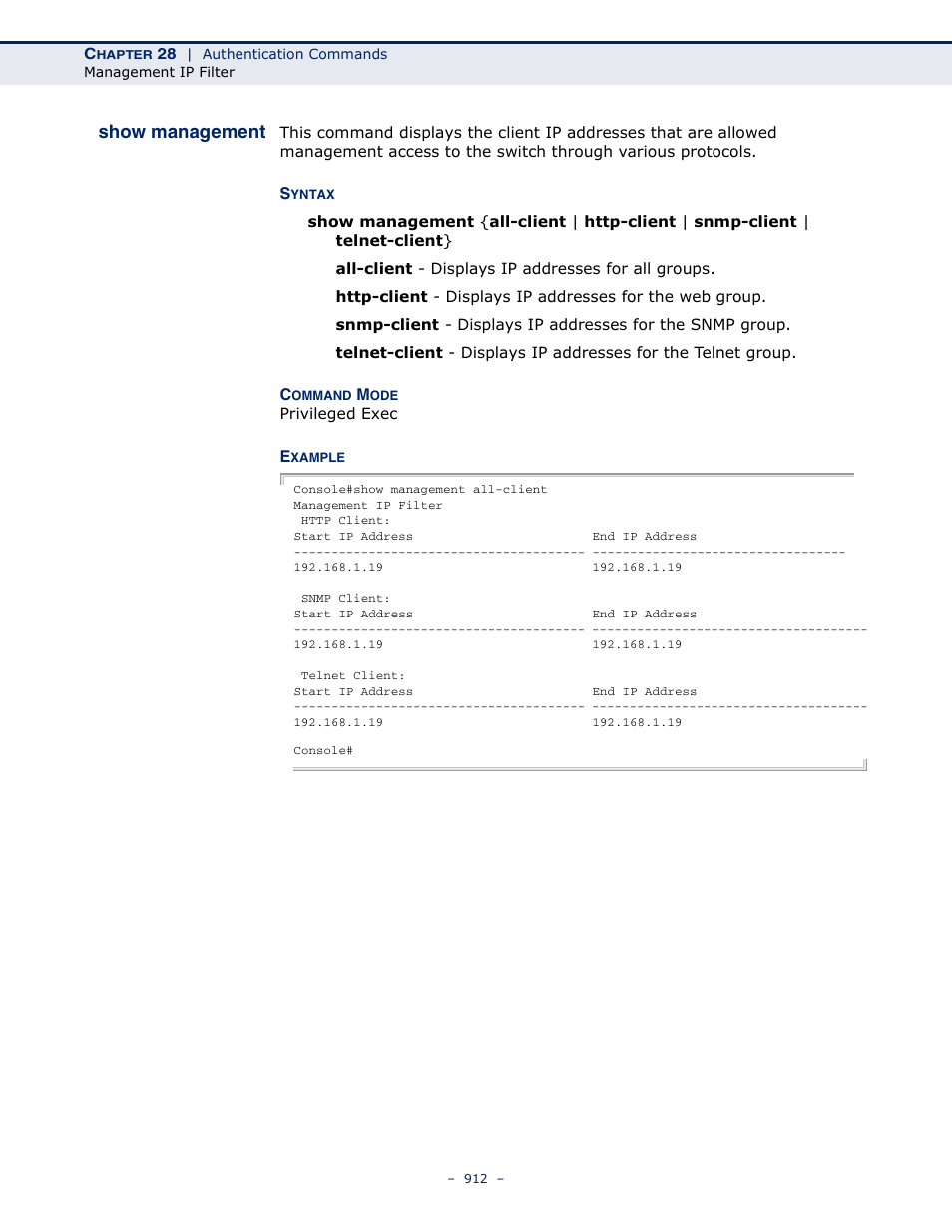 Show management | LevelOne GTL-2691 User Manual | Page 912 / 1644