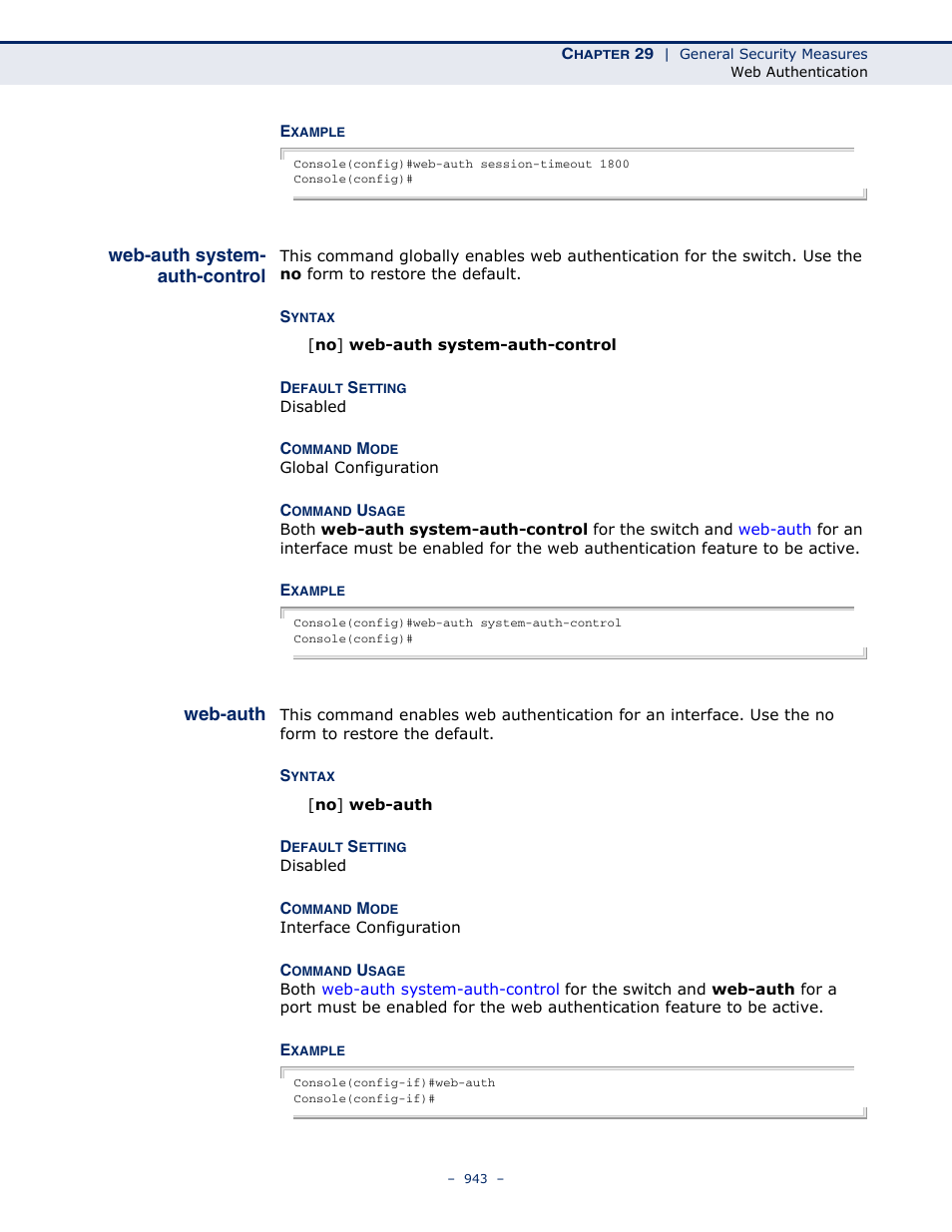 Web-auth system- auth-control, Web-auth, Web-auth system-auth-control | Web-auth 943, Web-auth system-auth, Control | LevelOne GTL-2691 User Manual | Page 943 / 1644