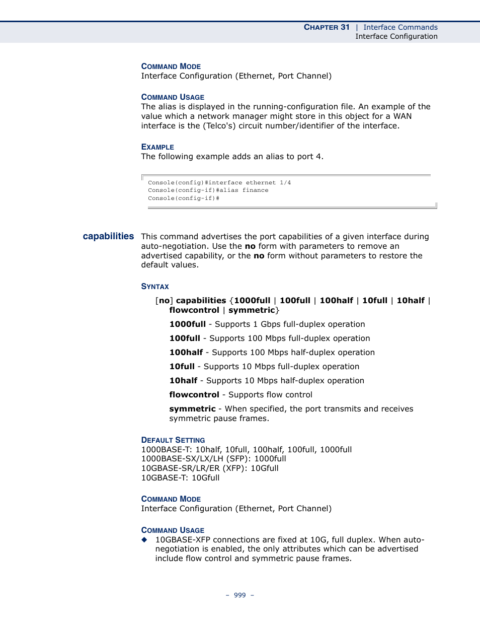 Capabilities, Capabilities 999 | LevelOne GTL-2691 User Manual | Page 999 / 1644