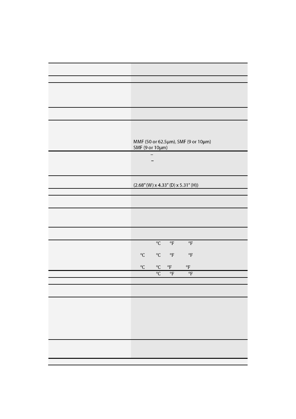 Specifications | LevelOne IES-0853 User Manual | Page 21 / 21