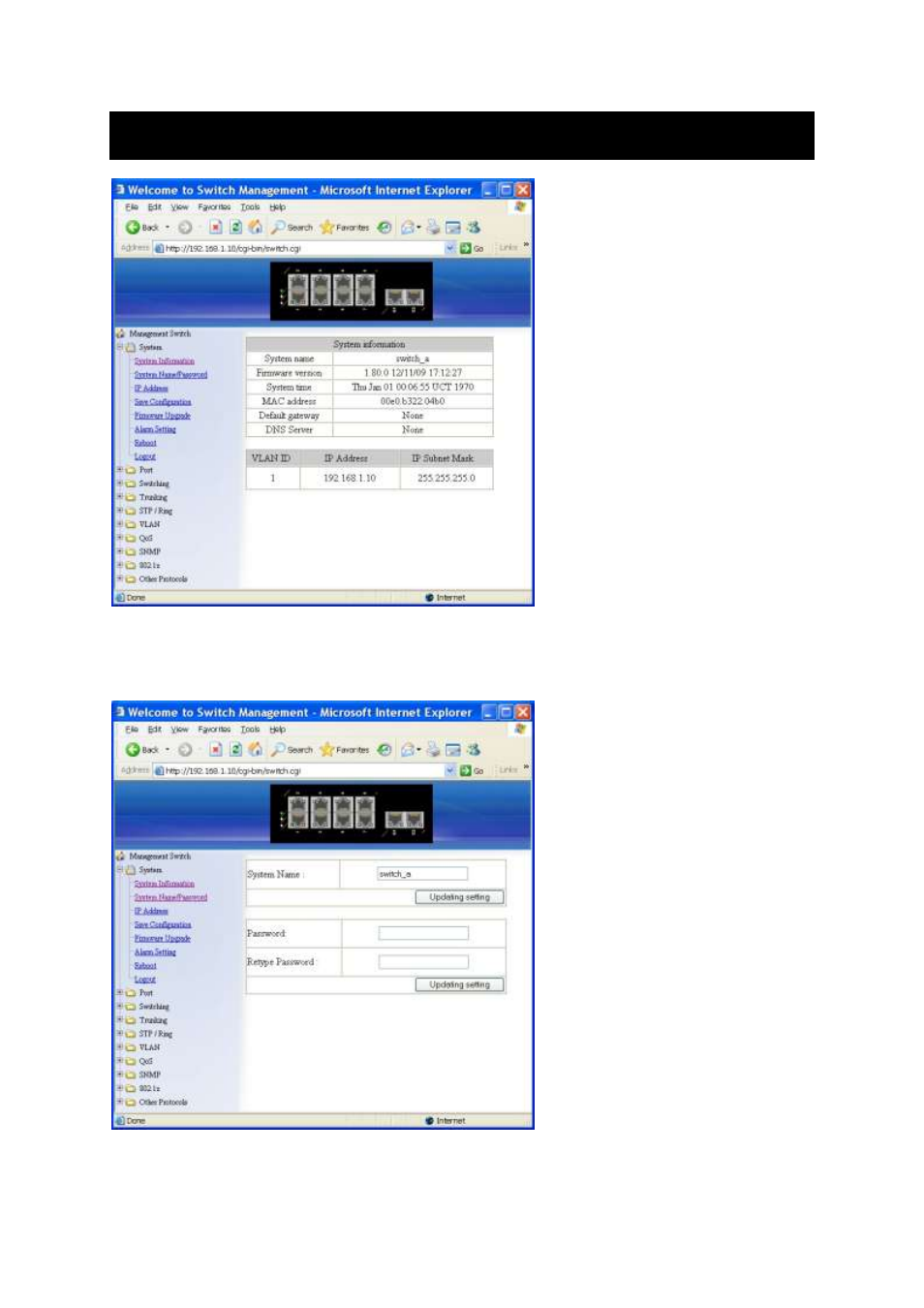Ystem, System | LevelOne IES-1081 User Manual | Page 30 / 150